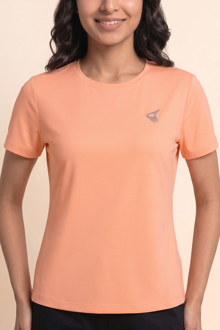 Zelocity Quick Dry Gym & Training Relaxed Top - Peach Nectar — image 5
